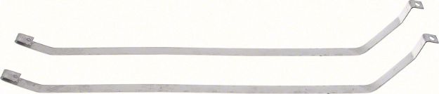 Picture of 1973-76 Chev Full-Size (Ex Wagon) W/ 26 Gal Tank - Fuel Tank Mounting Straps - Stainless Steel 