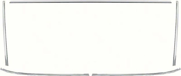 Picture of 1965-67 Impala Standard / SS, Caprice 2 Door Hardtop Windshield Molding Set 