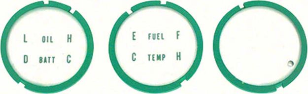 Picture of 1967 3 Piece Center Console Gauge Lens Set 