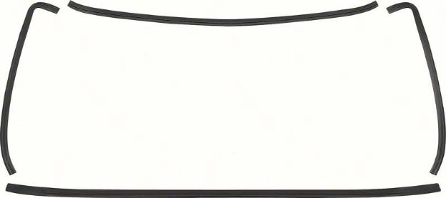 Picture of 1975-81 Camaro/ Firebird 4 Piece Black Rear Window Molding Set 
