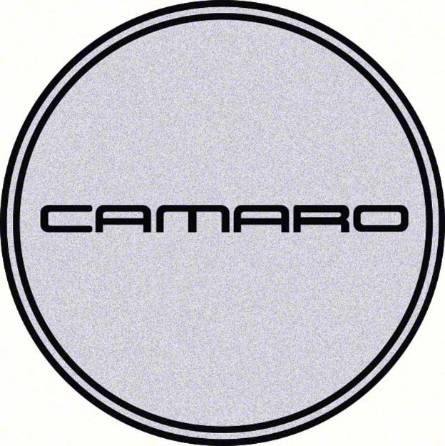 Picture of GTA Wheel Center Cap Emblem Camaro 2-1/8" Black Logo/Silver Background 