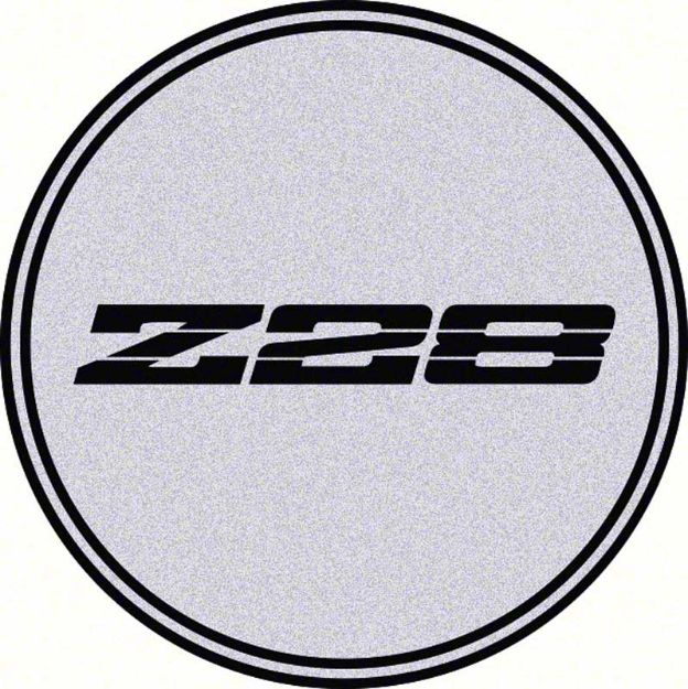 Picture of GTA Wheel Center Cap Emblem Z28 2-1/8" Black Logo/Silver Background 