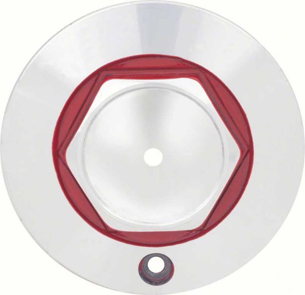 Picture of Center Cap W/ Red accents For R15 5-Spoke Aluminum Wheel 