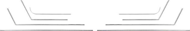 Picture of 1965 Impala SS Coupe Interior Door And Rear Panel Molding Set 