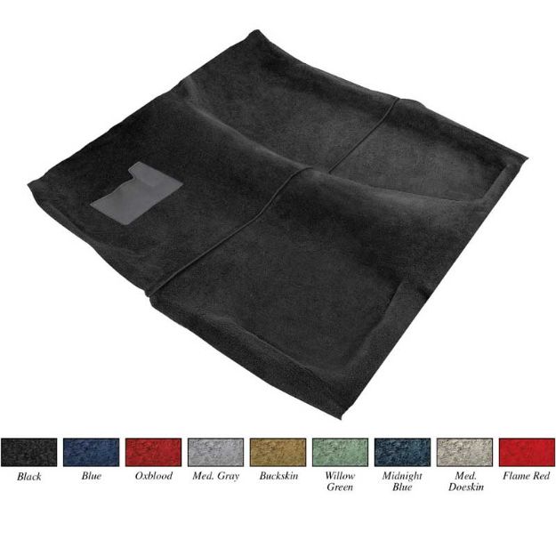Picture of 1974-75 F-Body With Automatic Trans BlackMolded Cut Pile Carpet Set With Tail 