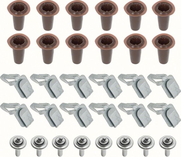 Picture of 1967-69 Camaro Firebird Door Panel Fastener Set 32 Piece 