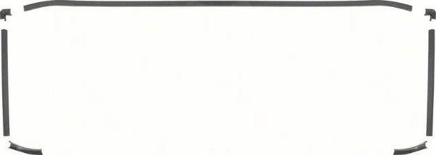 Picture of 1966-67 Chevy II / Nova 2 Door Hardtop Rear Interior Window Molding (7 Piece) 