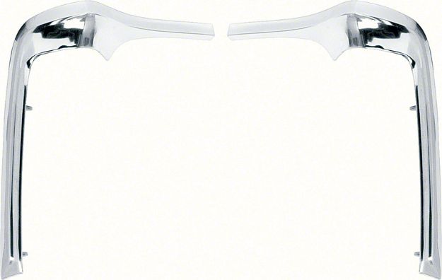 Picture of 1968-72 Chevy II / Nova Eyebrow Moldings - Pair 