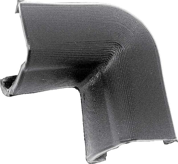 Picture of 1966-67 Chevy II / Nova 2 Door Hardtop Upper Rear Window Inner Corner Molding 