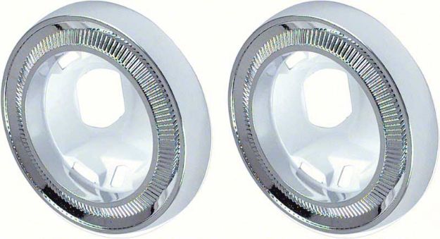 Picture of 1962-67 Deluxe Rear Quarter Dome Lamp Bezels 