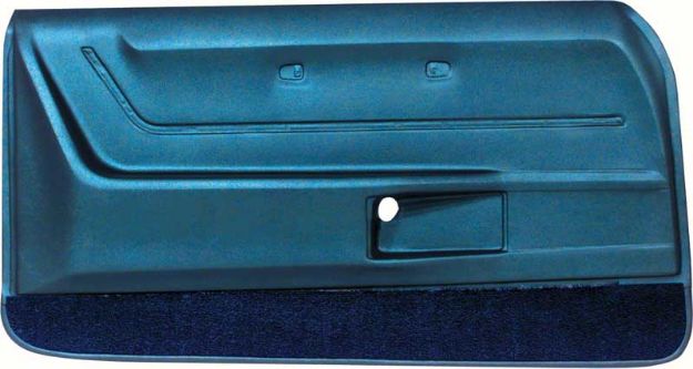 Picture of Camaro Coupe / Convertible Medium Blue Deluxe Door Panels with Medium Blue Carpet 