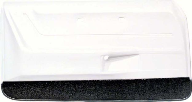 Picture of 1969 Camaro Coupe / Convertible White Deluxe Door Panels with Black Carpet 