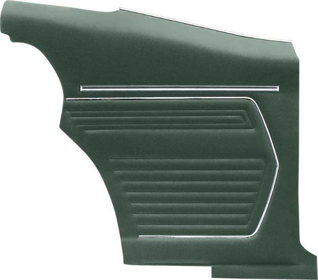 Picture of 1969 Camaro Coupe / Convertible Dark Green Deluxe Door Panels with Dark Green Carpet 