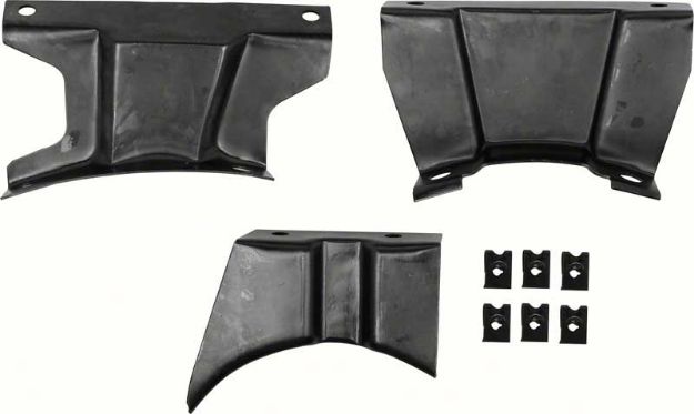 Picture of 1970-72 Camaro with Automatic Transmission 3 Piece Consol Mounting Bracket Set 