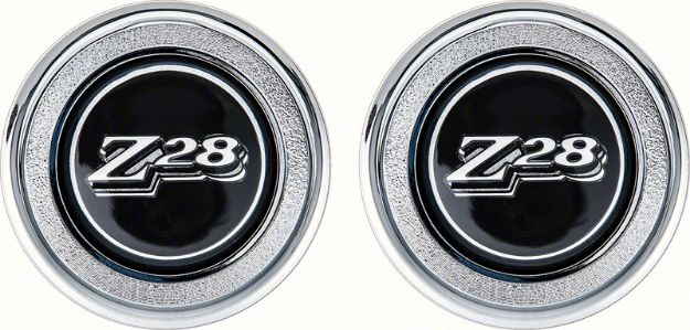 Picture of 1977-79 Camaro Black Z28 Interior Door Panel Emblems 