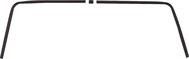 Picture of 1967-68 Camaro / Firebird 3 Piece Rear Inner Headliner Molding Set 