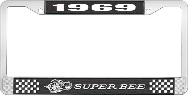 Picture of 1969 Super Bee License Plate Frame - Black 