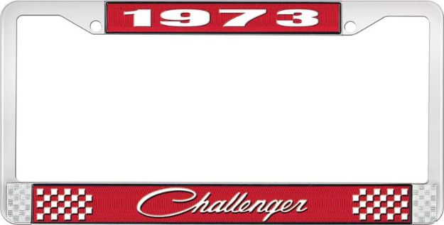 Picture of 1973 Challenger License Plate Frame - Red 