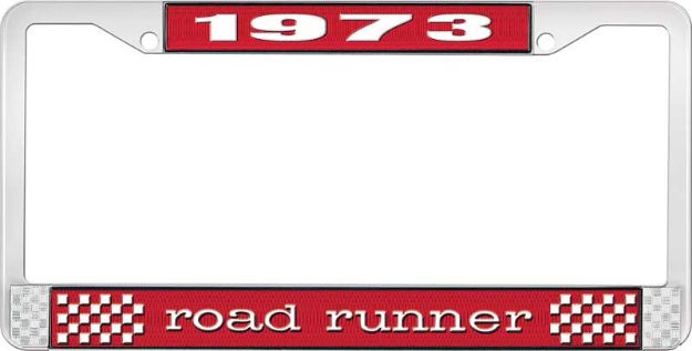 Picture of 1973 Road Runner License Plate Frame - Red 