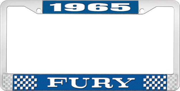Picture of 1965 Fury License Plate Frame - Blue 