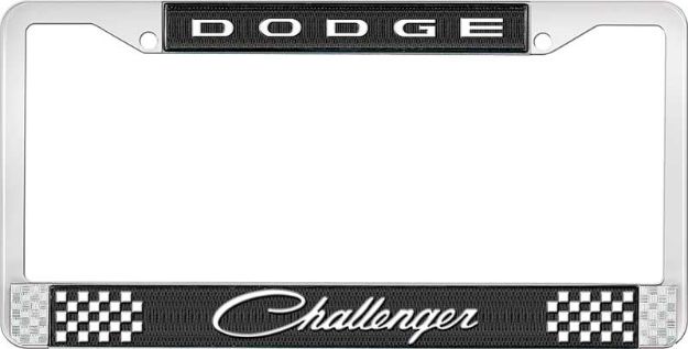 Picture of Dodge Challenger License Plate Frame - Black 