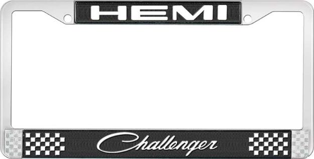 Picture of Hemi Challenger License Plate Frame - Black 