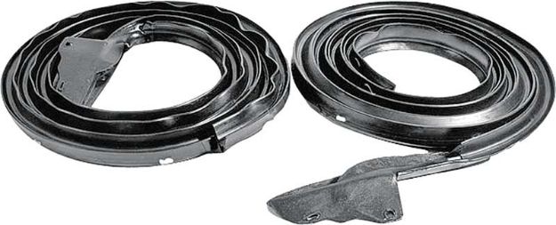 Picture of 1968-70 Mopar B-Body 2 Door Hardtop Door Seal Weatherstrips 
