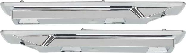 Picture of 1966-1970 Mopar B-Body 13" Chrome Front Armrest Bases 