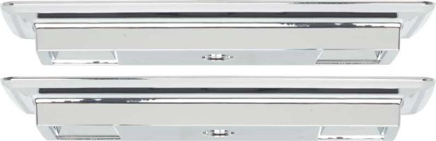 Picture of 1966-70 Mopar B-Body 9-1/2" Chrome Rear Arm Rest Bases 