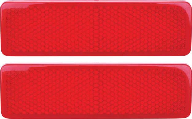Picture of 1969 Mopar A & B-Body Red Rear Side Marker Lens Pr 