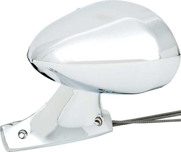 Picture of 1970 Mopar E-Body Left Hand Chrome Remote Outer Door Sport Mirror 
