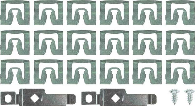Picture of 1971-1973 Mopar E-Body 20 Piece Rear Window Trim Molding Clip Set 