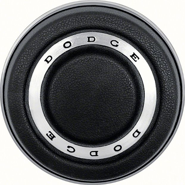 Picture of 1970 Dodge Challenger Center Pad With Emblem For S83 Rim Blow Steering Wheel 