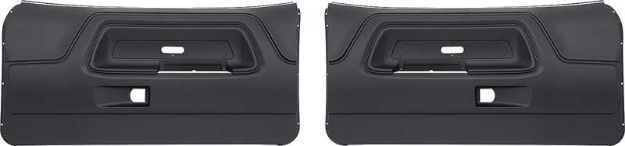Picture of 1970-74 Challenger Black Front Door Panels 