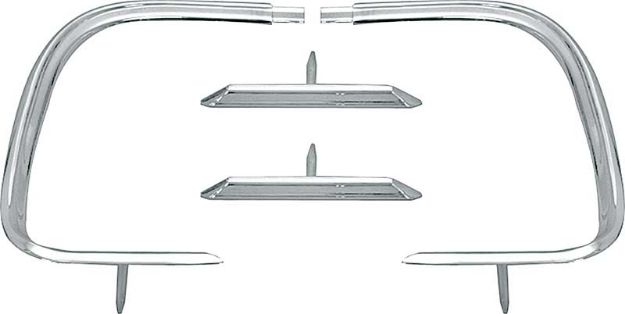 Picture of 1968 Dodge Charger 4 Piece Outer Tail Panel Molding Set 