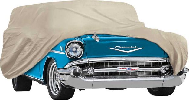 Picture of 1957 Chevrolet 2 & 4 DoorWagonsTan Weather Blocker Car Cover 