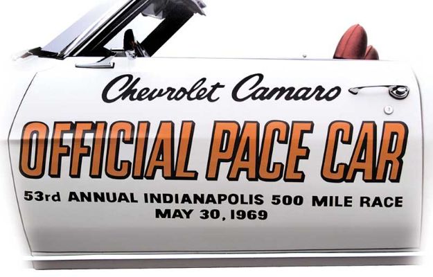 Picture of 1969 Camaro Indy 500 Pace Car Door Decal Set 