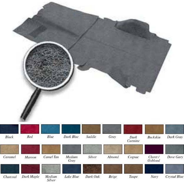 Picture of 1981-91 Blazer / Jimmy 4 Wheel Drive Medium Gray Complete Molded Cut Pile Carpet Set 