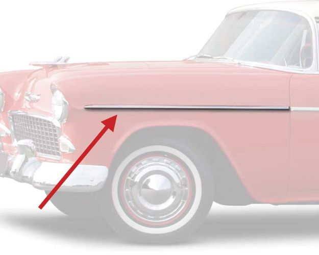 Picture of 1955 Bel Air Fender Molding - LH 