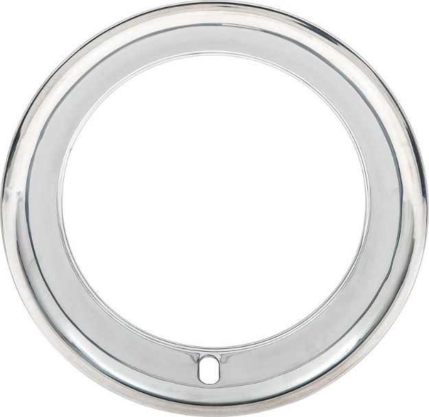 Picture of 15" Stainless Steel 2-1/4" Deep Rally Wheel Trim Ring For Reproduction Wheels Only 