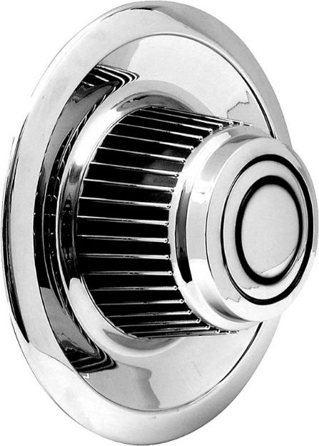 Picture of Chrome Plastic Tall Rally Wheel Derby Cap 