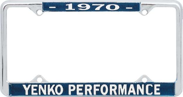 Picture of 1970 Yenko Performance License Frame 