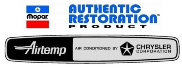 Picture of Chrysler Dodge Plymouth ALL Air Temp Right Rear Window Decal 