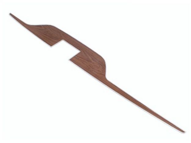 Picture of 1970-1974 B,E-body Woodgrain Console Plate