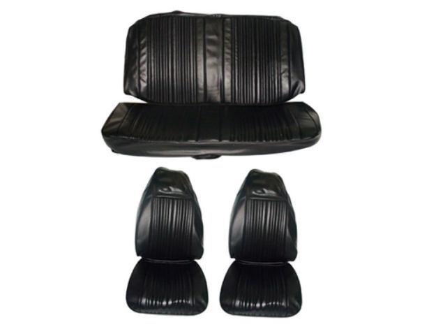 Picture of 1971 Dart Swinger Front Bucket Rear Bench Seat Cover