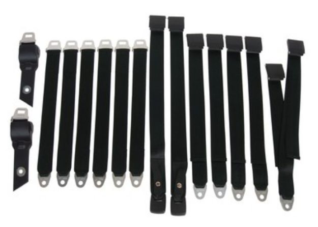Picture of 1968-1969 B-body Bench Seat Belt Set