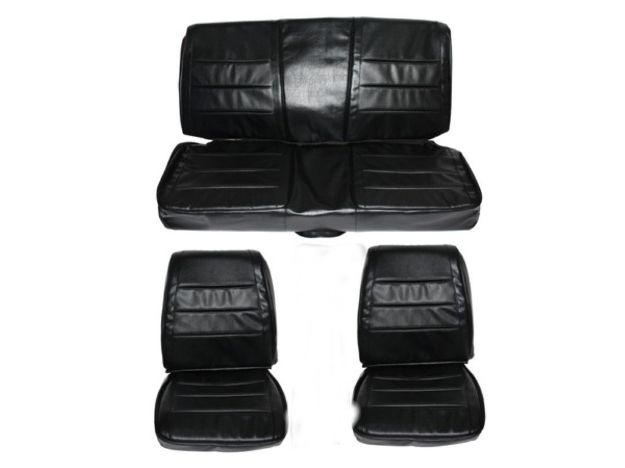 Picture of 1968 Charger Front Bucket Rear Bench Seat Cover Set