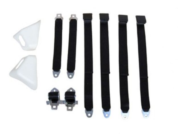 Picture of 1970 E-body Convertible Bucket Seat Belt Set