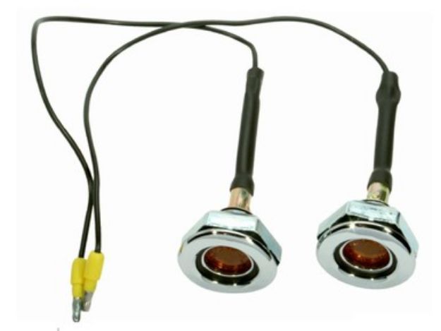 Picture of 1968 Dodge and Plymouth Front Flat Side Marker Light with Amber Lens