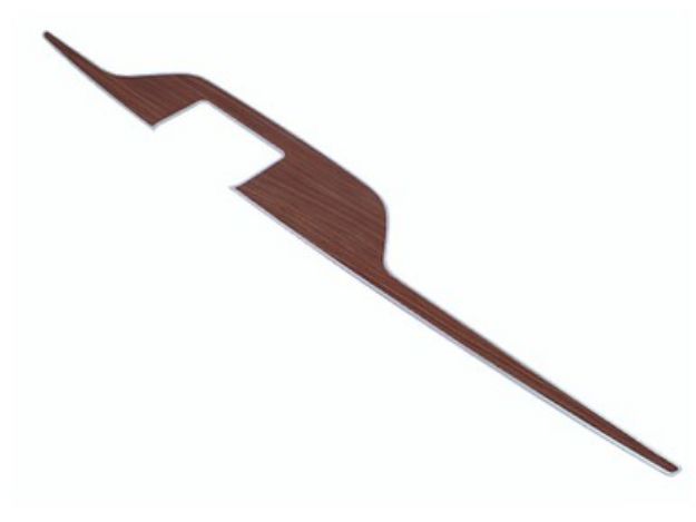 Picture of 1970-1974 B,E-body Woodgrain 4 Speed Console Plate